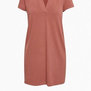 Wilfred Free Dusty Rose/Terracotta Lounge, Short Sleeved Mini Dress